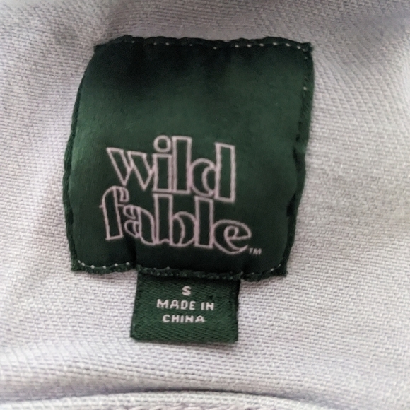 Wild Fable Denim Cropped Jean Jacket Women's size S distressed Lavender W-1 - Picture 2 of 8